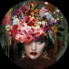 Acrylglasbild WOMAN & FLOWERS
