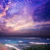 Aludibondbild DARK SEA & HORIZ