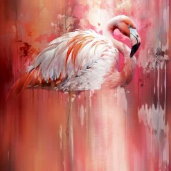 Aludibondbild PRETTY FLAMINGO