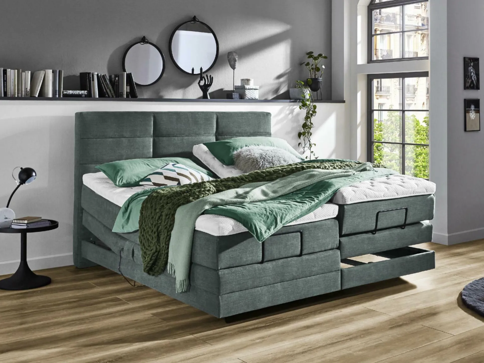 Boxspringbett vito AZURRO