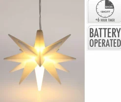 Christbaumschmuck Hänger Stern STAR LED 3D