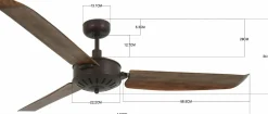 Deckenventilator CAROLINA