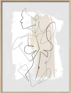 Gerahmtes Bild FEMALE ABSTRACT