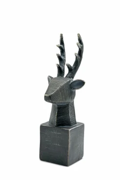Hirschkopf auf Sockel