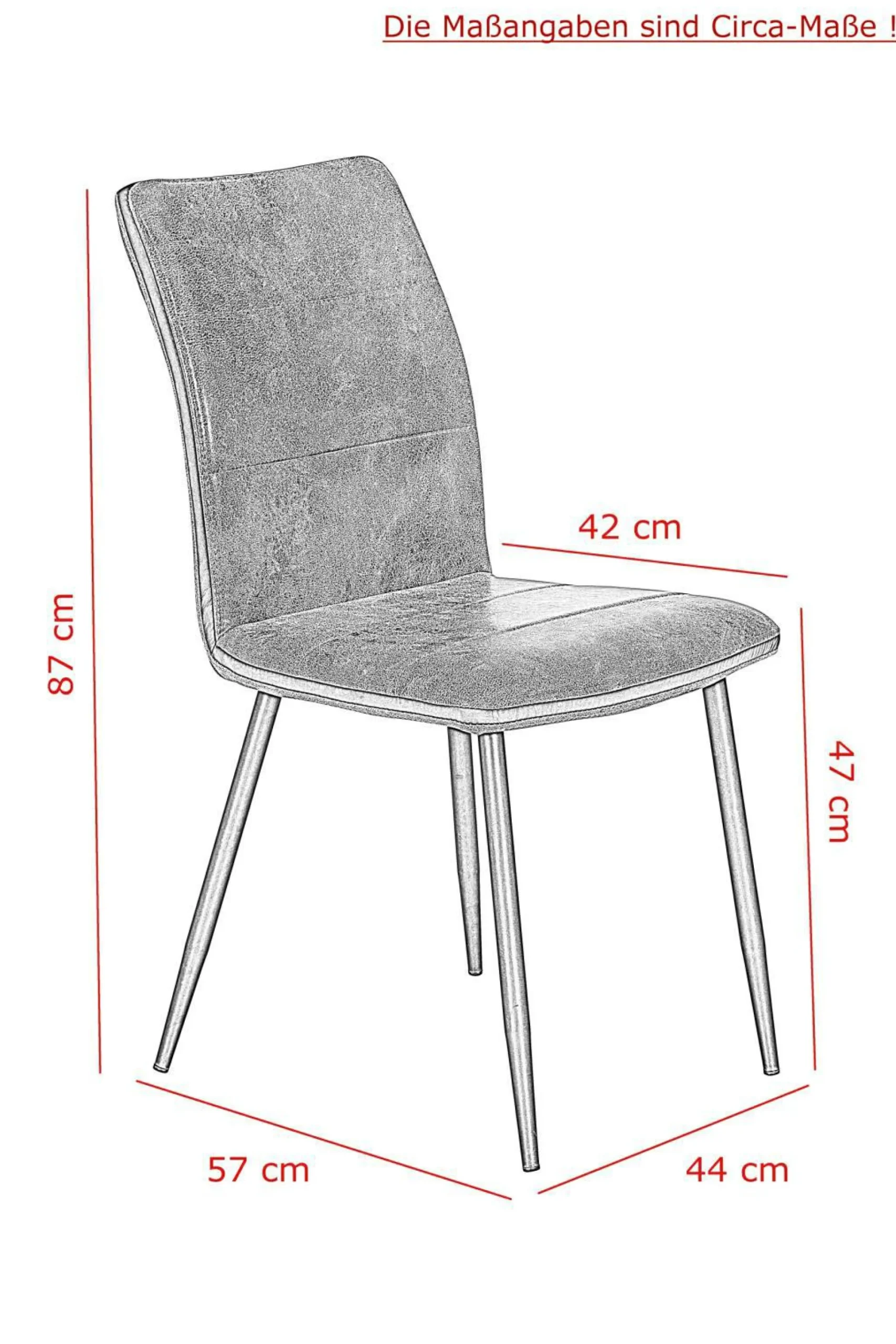 Polsterstuhl CAROLINE 4er Set