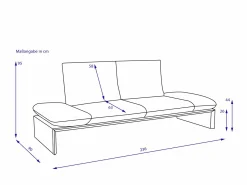 Sofa 2,5 Sitzer KOINOR HARRIET