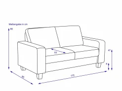 Sofa 2,5 Sitzer vito BUDDY