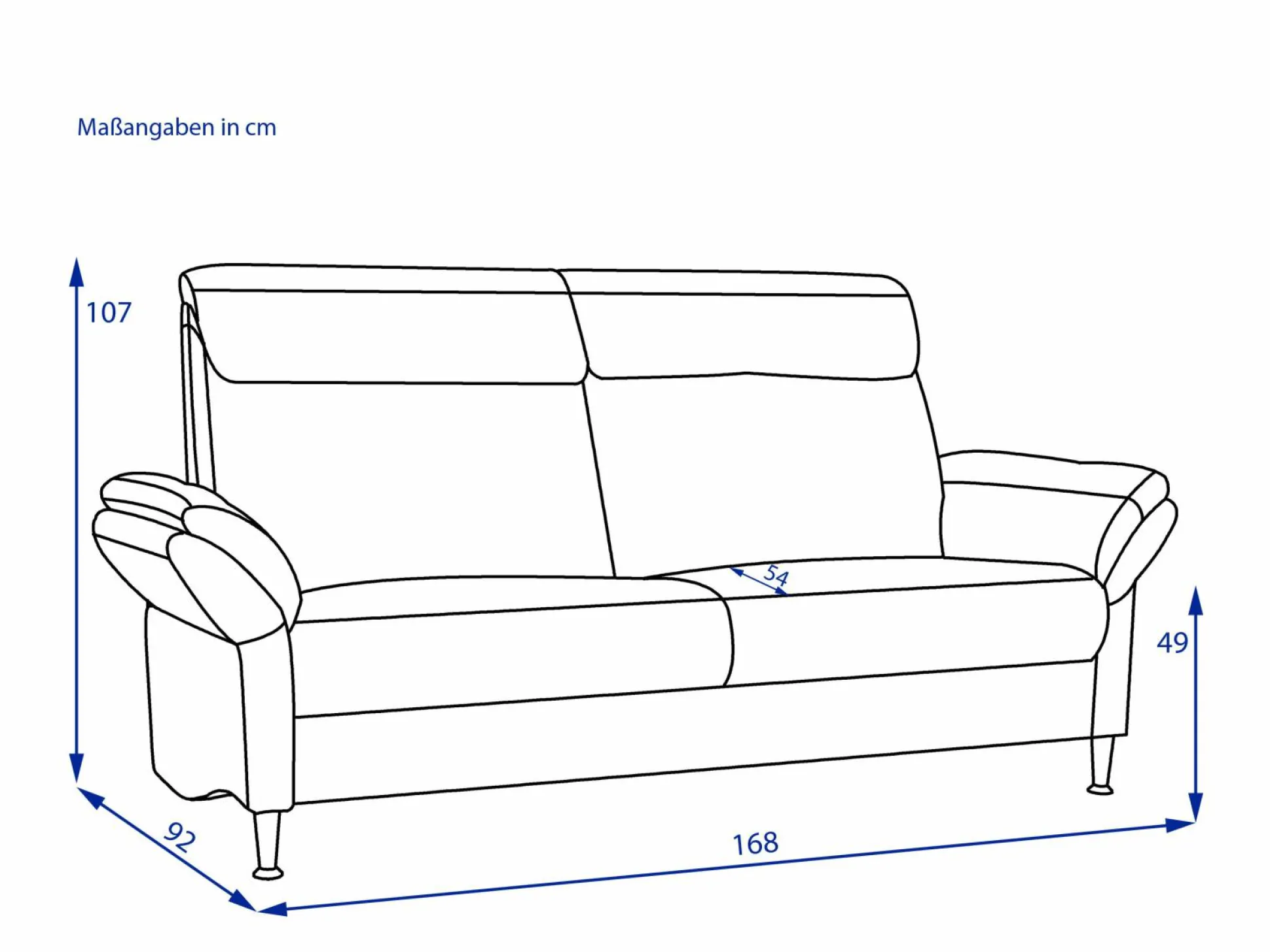 Sofa 2 Sitzer vito VOLLEY