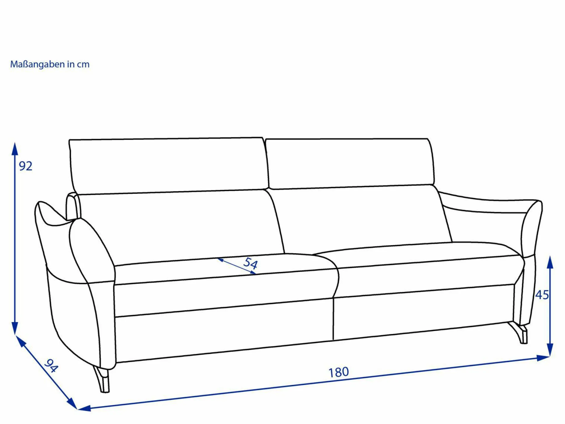 Sofa himolla 2,5 Sitzer MAINSTADT