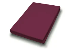 Spannbettlaken Jersey bordeaux