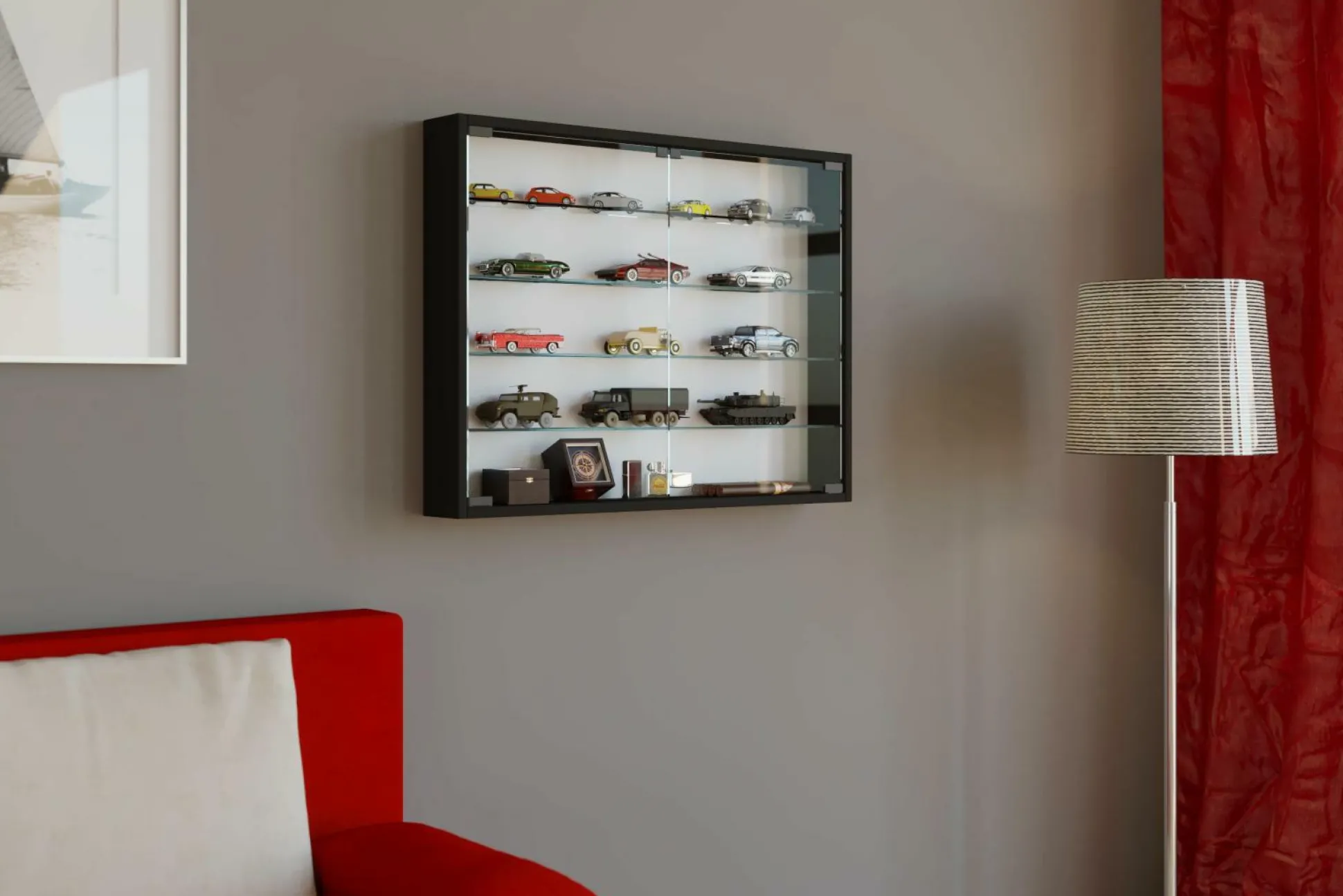 Wandvitrine MANDOSA L