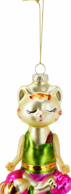 Weihnachtskugel YOGA KATZE