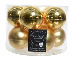 Weihnachtskugel-Box HELL GOLD