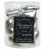 Weihnachtskugel-Box Herzen SILBER