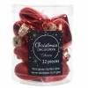 Weihnachtskugel-Box Herzen WEIHNACHTSROT