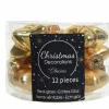Weihnachtskugel-Box Sterne HELL GOLD