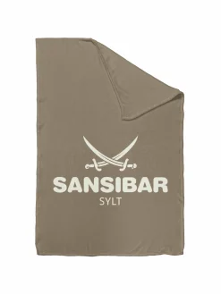Wohndecke SANSIBAR taupe/weiß